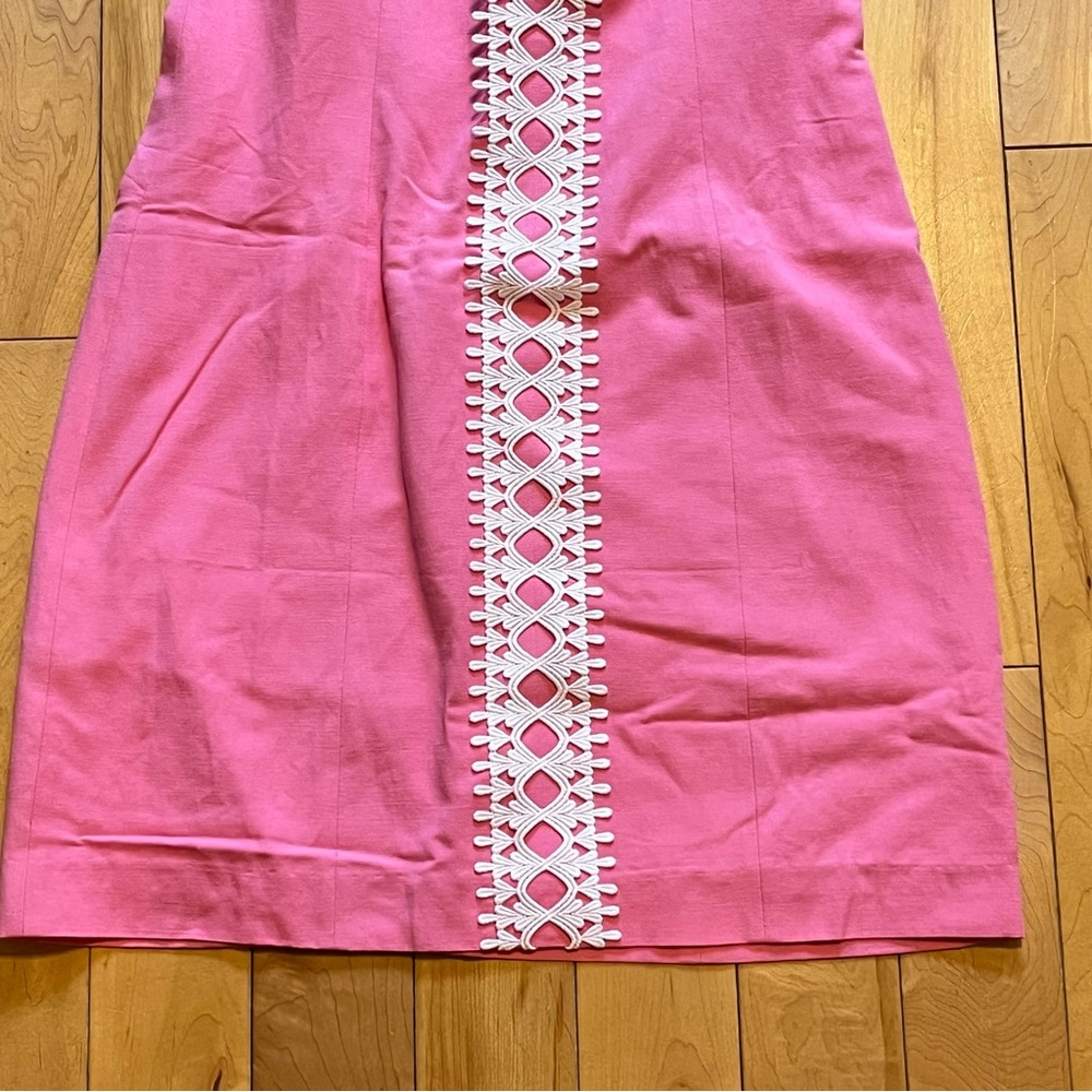NWT Lilly Pulitzer Mila Shift Dress in Pink & White size four (4) - Picture 3 of 12